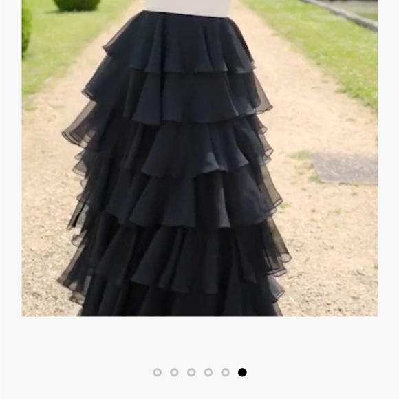 Sherri Hill Royal Blue Prom Strapless Tiered Dress Size 2 - NEW - Picture 5 of 9